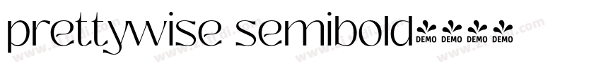 prettywise semibold字体转换
